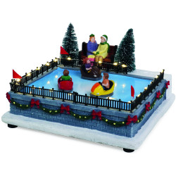 Manège auto tamponneuse lumineux animé musical multicolore