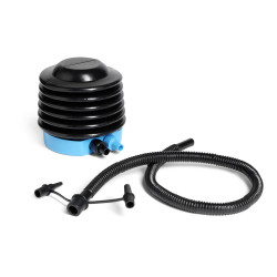 Gonfleur 3 valves plastique noir et bleu 12,7x113x11cm