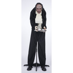 Vieil homme animé et sonore Halloween H153 cm